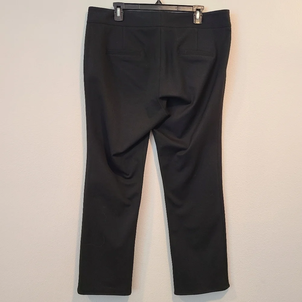 Black Veronica Beard Moto Cropped Slim Ponte Pants - Picture 6 of 9